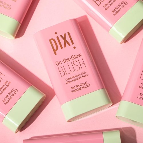 Pixi On-the-Glow Blush Stick - Hydrating Tinted Moisture Stick for Cheeks & Lips | Fleur, 19g / 0.6 oz