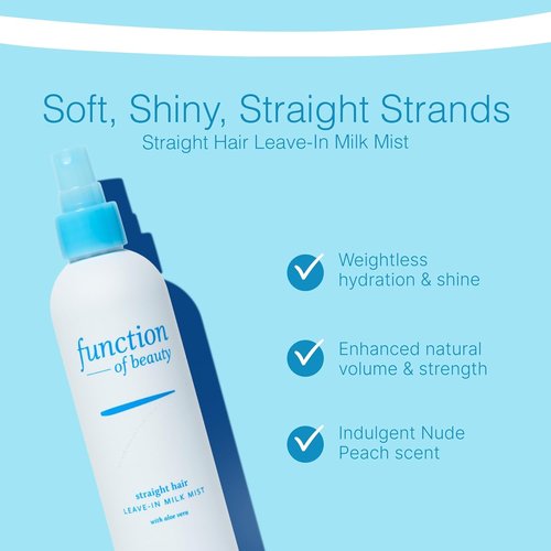 Function of Beauty Leave-In Conditioner - Sulfate-Free Treatment for Volume & Shine - Anti-Frizz, Lightweight, Hydrating