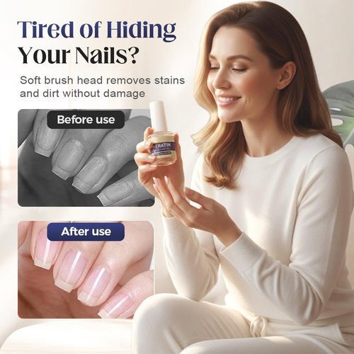 Keratin Nail Care Oil - Strengthening Treatment with Amino Acids for Dry, Brittle Nails | 1 Piece