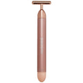 SKIN GYM Beauty Lifter Vibrating T-Bar Gold, Sonic Facial Massage Tool for Sculpting and Circulation
