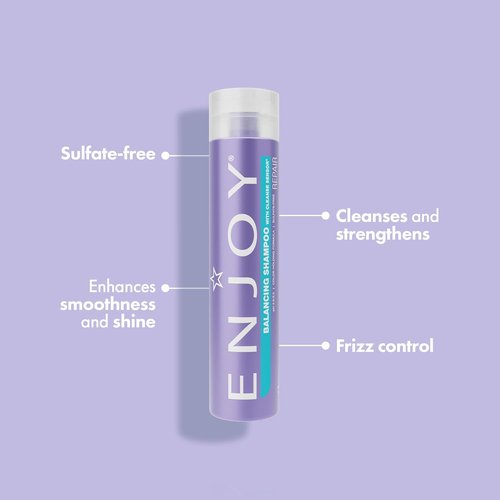 Enjoy Balancing Shampoo - Sulfate-Free Formula for Frizz Control & Shine | 10.1 Fl Oz