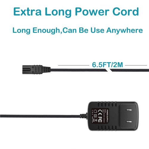for Wahl Shaver Shaper Charger 2V Power Cord for Wahl Trimmer 8061, 8163, 8786-1001, 7367, 7357, 7029, 7060, 7035, 7339, 7356, 4000, 5-Star Series Replacement Whal Clipper Power Cord