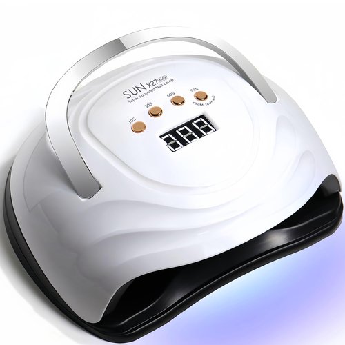 UV LED Nail Lamp with 81 Beads, 380W Nail Curing Lamps for Gel Polish with Automatic Sensor/4 Timer Setting,Led Nail Dryer, Professional Nail Art Drying Tools for Fingernail and Toenail