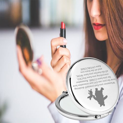 Lywjyb Birdgot Movie Inspired Gift Inspirational Gift for Friend Friendship Makeup Mirror BFF Gifts for Women (Whenever wtp Mirr)