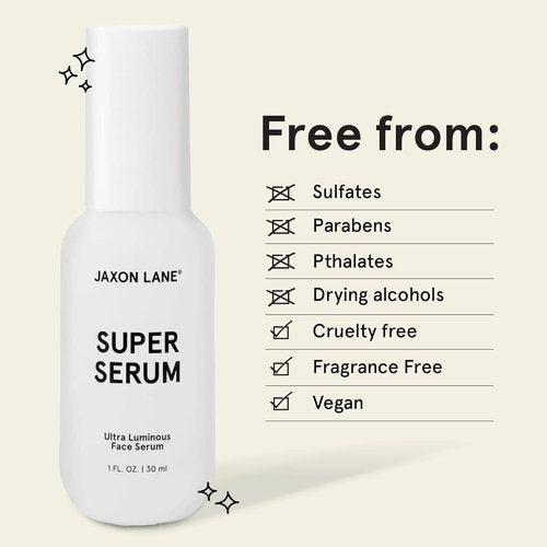 JAXON LANE Super Serum - Anti-Aging Face Serum with 5% Niacinamide & Vitamin C | 1oz for Men