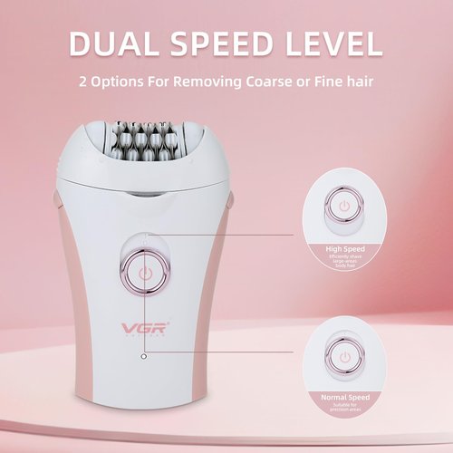 Glabrouse Skin Smooth Glide Epilator for Women,Facial Epilator for Women,Cordless Face Hair Remover with Light,Hair Rmoval for Face Bikini Legs, Body Removal Device