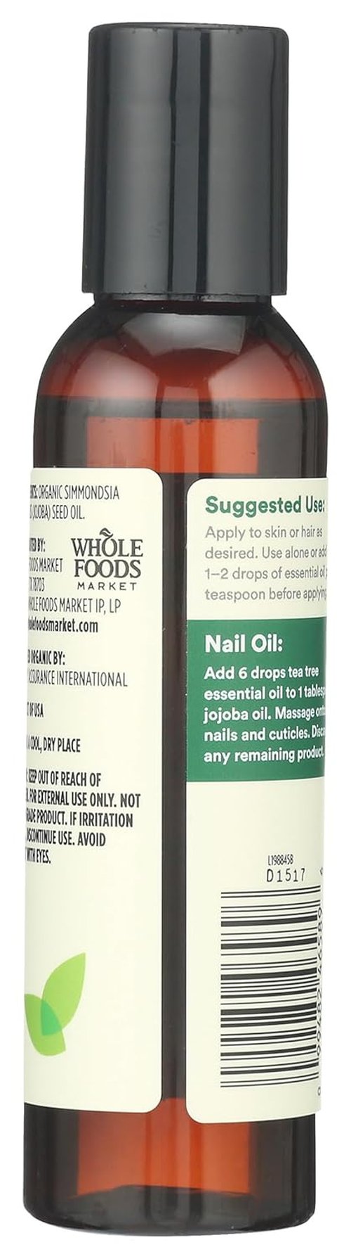 365 by Whole Foods Market - Organic Jojoba Oil for Skin & Hair Care | 4 Fl Oz
