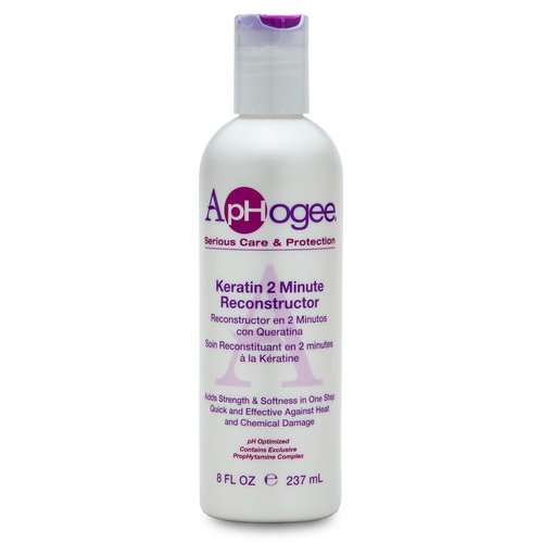 Aphogee Keratin 2 Minute Reconstructor - Deep Conditioner for Color-Treated Hair, 8 fl oz | Smooths & Adds Shine