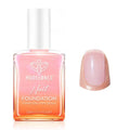 Modelones Nail Strengthener - Sparkle Pink Nail Polish for Damaged Nails | 15ml Natural Hardener