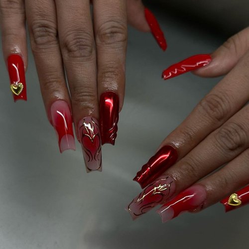 Five Angeles Tipex Instant Apex Nail Tips: Long Coffin, Full Cover Gel, Thicker Acrylic, Strong Hard Clear Pre-etched Press-on Nails