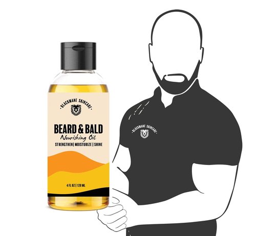 Blackmane Skincare Bald Head Moisturizer For Men and Bald Head Care For Men, Beard and Bald Head Oil, Use After Shave For Head Shave For Men
