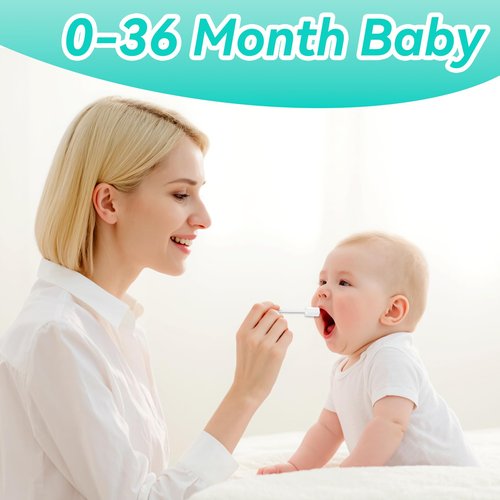 Foily 60-Pack Baby Tongue Cleaner Gauze– Gentle Newborn Oral Care, Disposable Toddler Tooth Brush for 0-24 Months Tooth Mouth Gum Clean (Square Style)