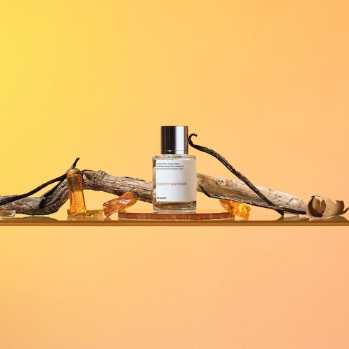 Dossier Ambery Saffron Eau de Parfum - Vegan Unisex Perfume Inspired by MFK Baccarat Rouge 540 - 3.4 Fl Oz (100ml)