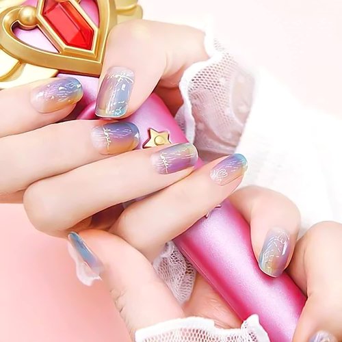 HYWWPFLAY 5Pcs Ombre Nail Brush Nail Sponges for Ombre Nail Gradient Sponges AirBrush French Tip Nail Design Brushes Ombre Brush for Gel Nails Painting Nail Polish Pen Manicure Brush Tool