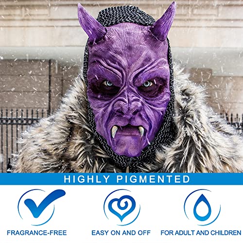 Purple Face Body Paint - 30g Water-Based Washable Full Body Makeup - Light Purple Variation