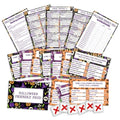 Halloween Friendly Feud Card Game for Adults & Families - Purple Skeleton Variation