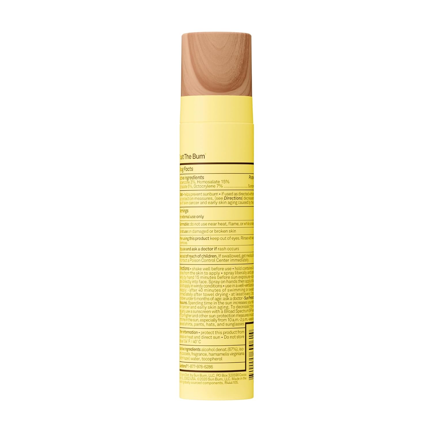 Sun Bum Original SPF 45 Sunscreen Mist - Moisturizing Facial Spray with Vitamin E - Travel Size 3.4 oz | Hawaii 104 Compliant