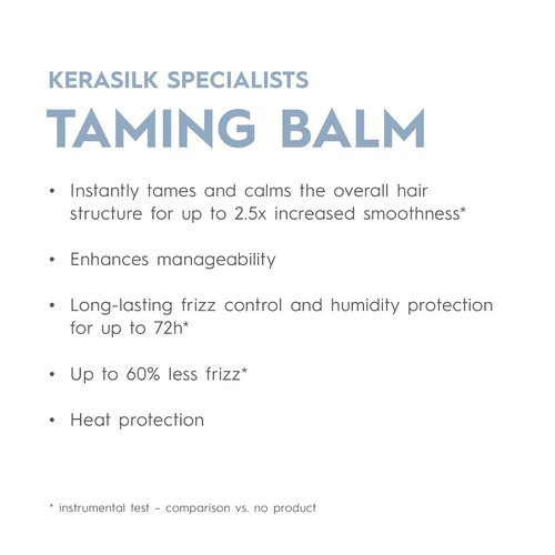 KERASILK Taming Balm - Nourishing & Hydrating Formula | Instantly Smooths Coarse, Frizzy Hair | Heat Protection