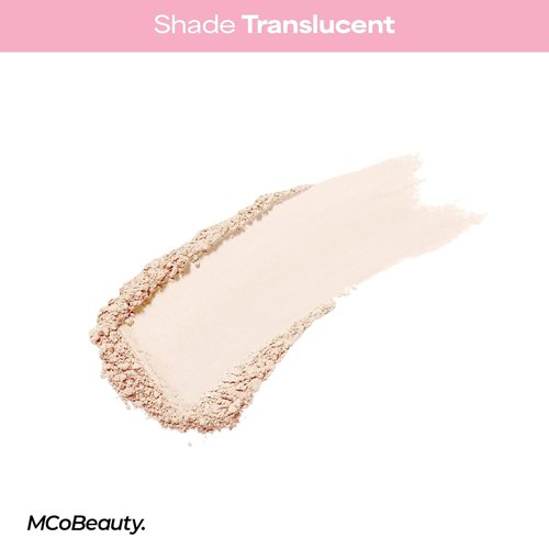 MCoBeauty Loose Powder - Translucent Finely Milled Setting Powder with Hyaluronic Acid | Vegan & Cruelty-Free