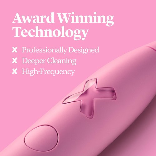 Made by Dentists PRO‑X Sonic Electric Toothbrush for Adults– Dentist‑Designed Rechargeable Toothbrush,Valentines Day Gift for Him & Her, 70 Day Battery Life, Travel Case & Extra Heads