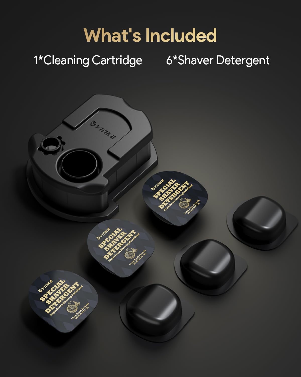Yinke Reusable Cleaning Cartridge - 6 Pack Refill Capsules for Braun Clean & Renew CCR | Shaver Cleaner Solution