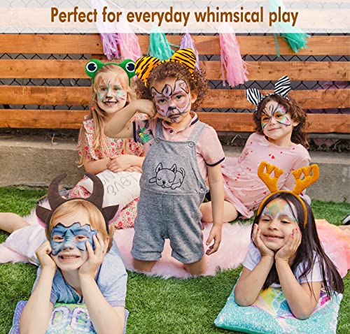 16-Pack Jungle Animal Ears Headbands for Safari Party Kids & Adults