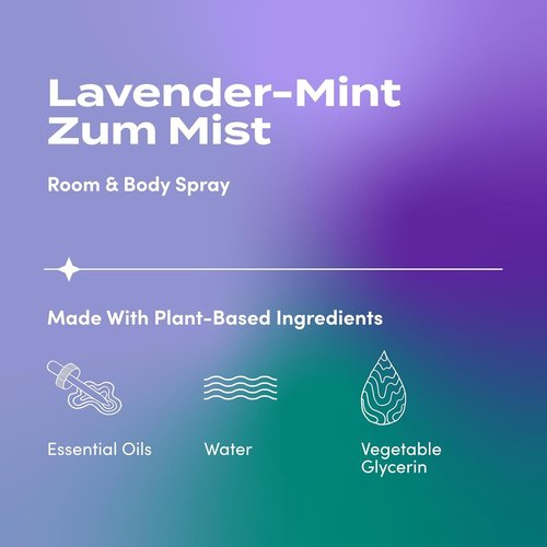 Indigo Wild Zum Mist Room & Body Spray - Lavender-Mint Aromatherapy Spray - 4 Fl Oz Natural Mist