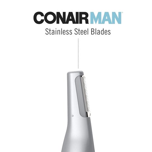 ConairMAN All-in-One Personal Trimmer - 4-Piece Men's Grooming Kit for Nose, Ear & Eyebrows