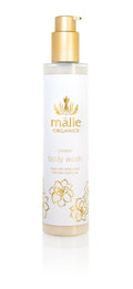 Malie Organics' Coconut Vanilla All Natural Hydrating Organic Body Wash, with Organic Aloe, Awapuhi Ginger, & Spirulina Maxima. 8.25 Fl Oz