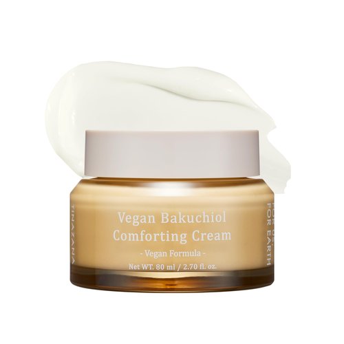 TINAZANA Vegan Bakuchiol Comforting Cream, Gentle Retinol Alternative, 25% Shea Butter, Barrier Strengthening & Hydrating, Dew Drop Texture, 2.7 fl.oz