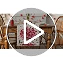 Heart Tree Valentine's Table Runner 13x72 Inch Beige-Red Home Decor