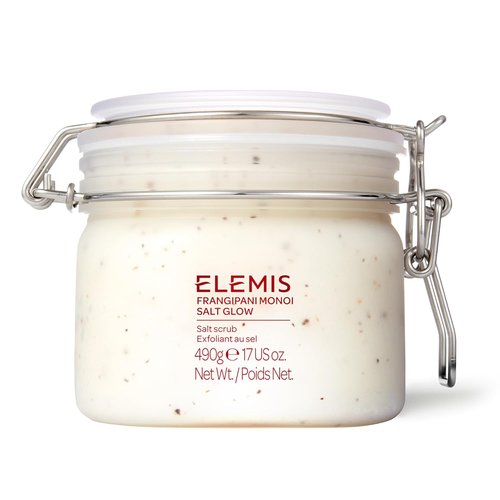 ELEMIS Frangipani Monoi Salt Glow - Tropical Body Scrub for Exfoliation & Hydration | 490g