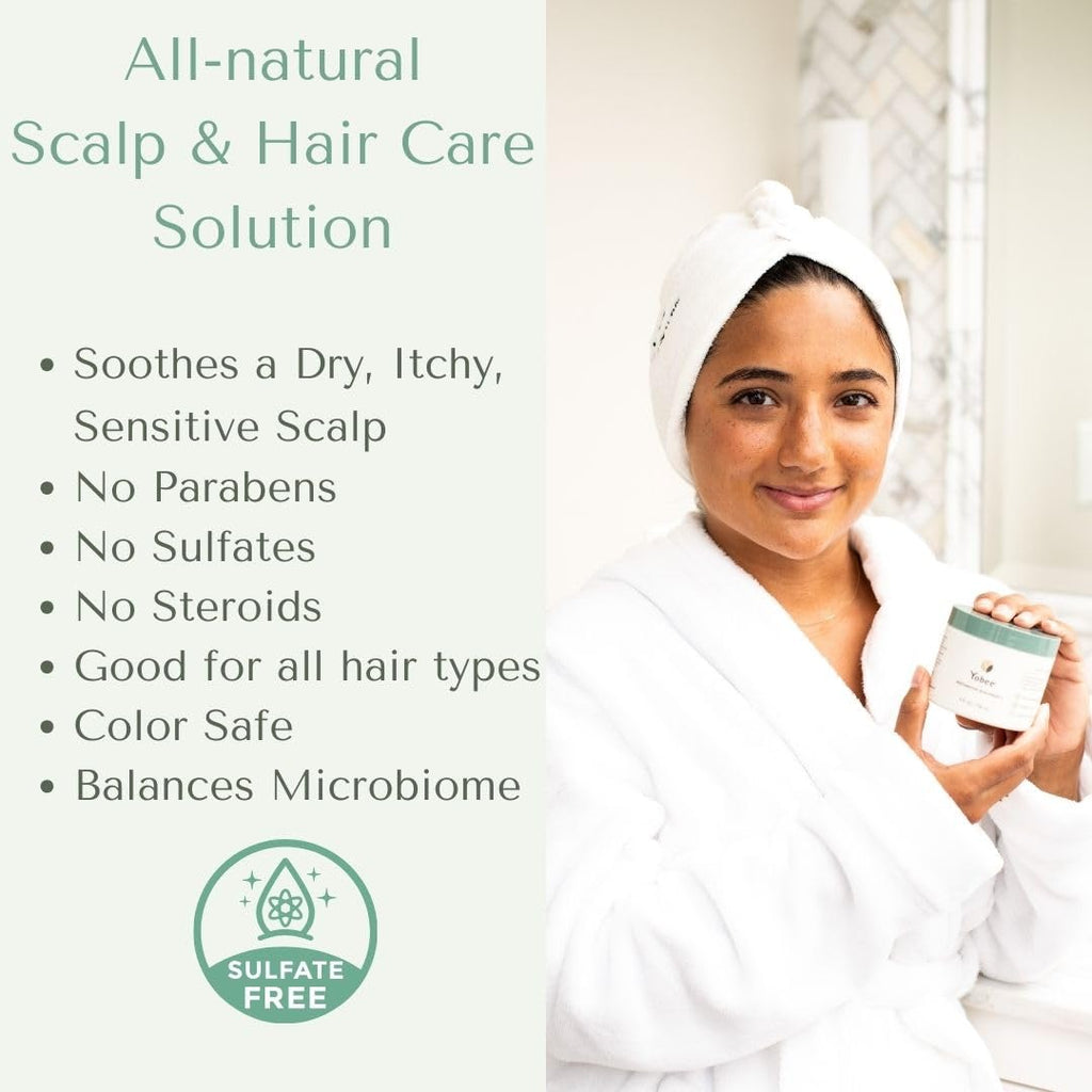 Yobee Restorative Scalp Mask - Probiotic Hair Treatment for Dry, Itchy Scalp - 4 fl oz