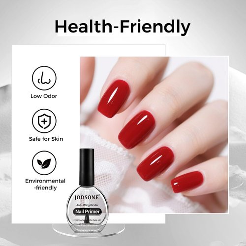 JODSONE Nail Dehydrate & Primer Set - 2Pcs 16.5ml for UV Gels | Superior Bonding for Professional Salons
