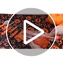 Halloween Pumpkin Carving Kit with 6 Tools, 6 Aprons, 6 Ribbons, 2 Tablecloths - Orange / 20
