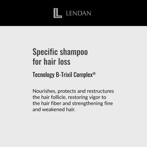 Lendan - Gentle Specific Shampoo - Pilosome Stimul B-Trixil Complex - 1000 ml - Removes Excess Sebum - Helps Improve the Appearance of Thin and Weakened Hair - Soft and Silky Finish