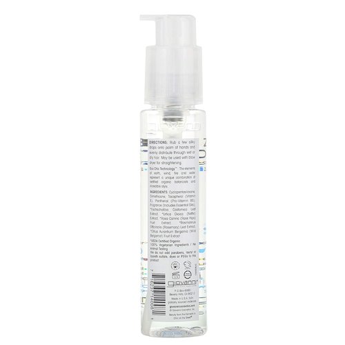 GIOVANNI ECO CHIC Frizz Be Gone Hair Serum - Anti-Frizz, Adds Shine & Seals Color | 2.75 oz