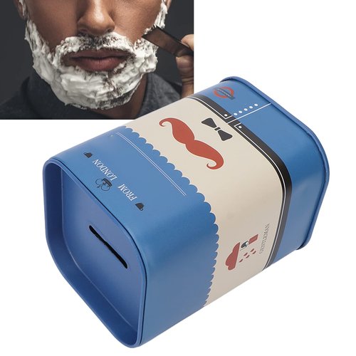 Blade Bank for Safety Blade Storagement, Used Double Safety Blade Disposal Case Blade Disposal Case Storage Bank for Used Safety Blades(Blue Beard)