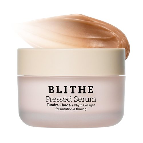 BLITHE Pressed Serum Tundra Chaga - Peptide & Collagen Anti-Aging Moisturizer | Instant Face Lift, 1.68 fl oz