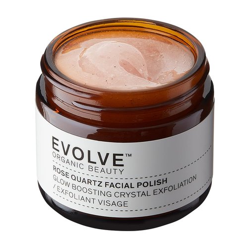Evolve Organic Beauty - Natural Rose Quartz Facial Polish | Small-Batch, Vegan Clean Beauty (2 oz | 60 mL) Packaging May Vary