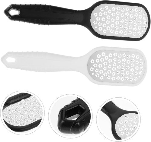 Healeved Stainless Steel Foot File - 8.38 Inch Callus Remover with Comfortable Handle & Hanging Hole