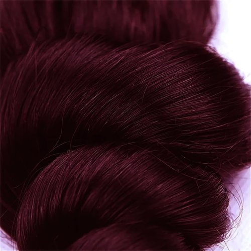 Loose Deep Wave Bundles #99J Burgundy Bundles Human Hair 16 16 16 Inch Wine Red Loose Wave Bundle Human Hair Extensions Double Weft Unprocessed Brazilian Virgin Hair 3 Bundle 50 Grams Per Bundle