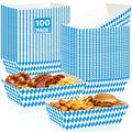 Oktoberfest Paper Food Trays Pack of 100 - Foldable Bavarian Party Supplies