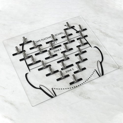 GlamorDove Tape in Placement Board Hair Extensions Hanger Carrier Hair Display Holder Rack with Clips Hairpin Hair Styling Hairdressing for Tape In Hair Extensions Hair Beauty Salon