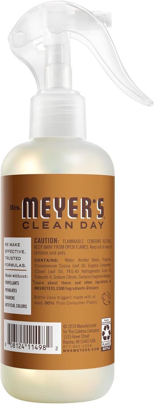 Mrs. Meyer's Clean Day Room Spray - Acorn Spice Scent | 8 Fl Oz Bottle for Fresh Indoor Air