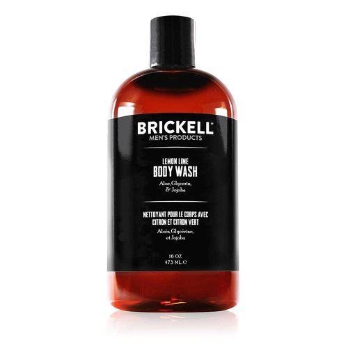 Brickell Men's Invigorating Body Wash - Natural Deep Cleaning Shower Gel with Aloe & Jojoba Oil | 16 Ounce