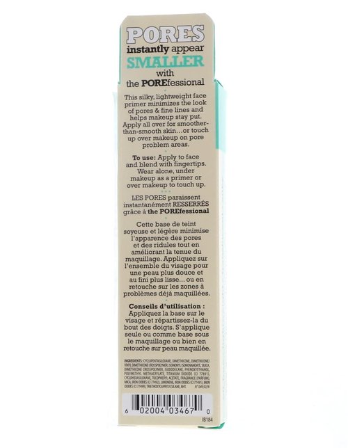 Benefit Cosmetics POREfessional Pro Balm Face Primer - Pore Minimizer, 0.75 Ounce