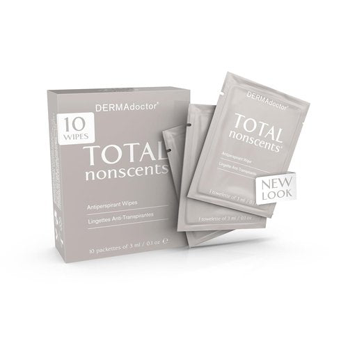DERMAdoctor Deodorant Wipes - Refreshing Antiperspirant for Hyperhidrosis | 10 Individually Wrapped Wipes