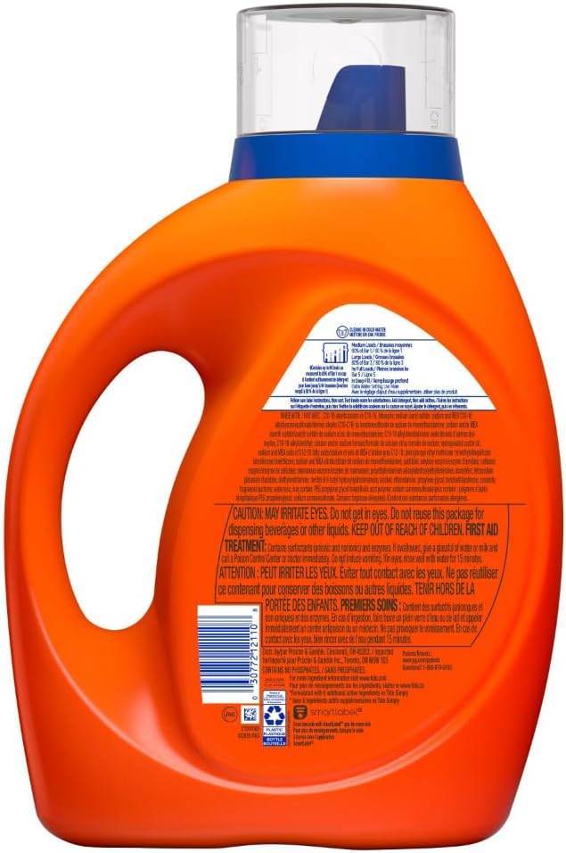 Tide Liquid Laundry Detergent - Original Scent | 64 Loads | 80 FL OZ | Effective on All Stains