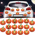 16 Pack Halloween Pumpkin Car Magnets Reflective Waterproof Decorations
